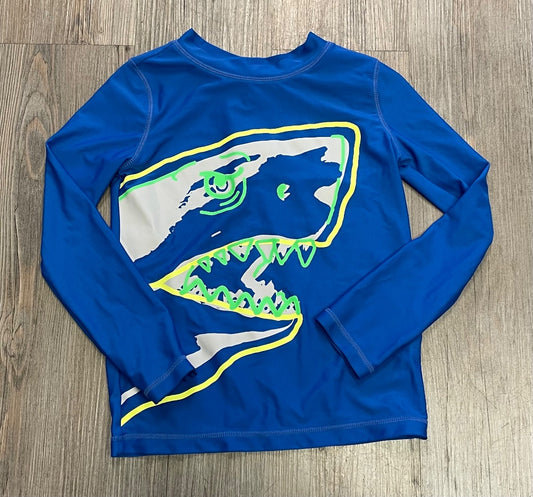 Blue Carters LS Rash Guard, 6Y
