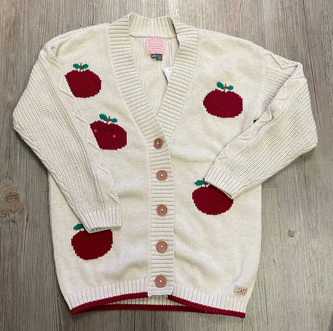 Beige Souris Mini Knit Cardigan, 8Y