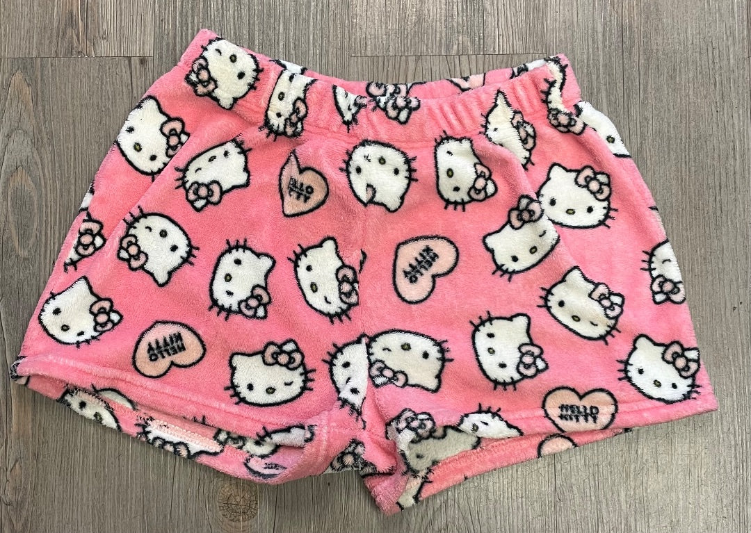 Pink Hello Kitty Fleece PJ Shorts, 14-16Y
