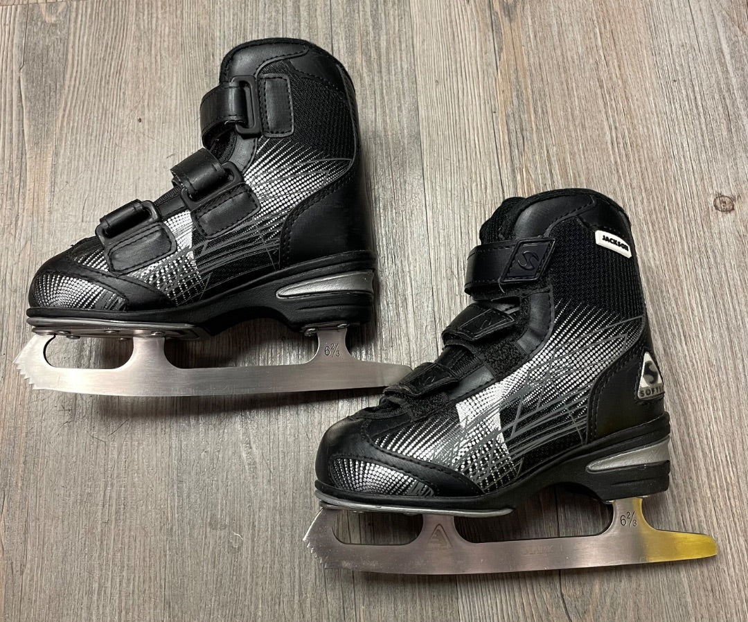 Black Softec Jackson Figure Skates, 10T