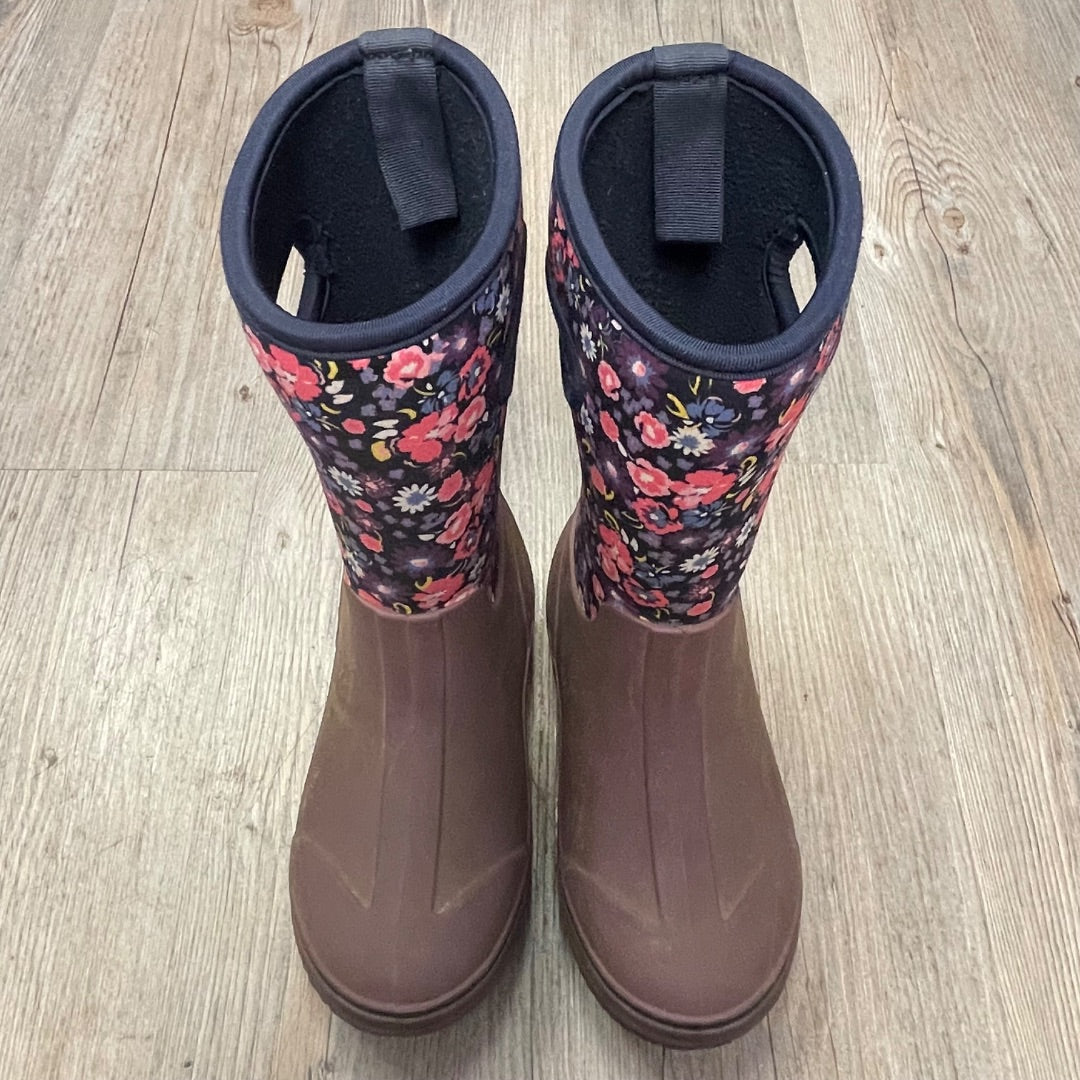 Floral  Winter Boots, 11Y