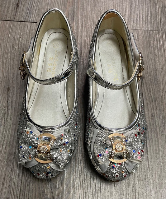 Glitter Jiaduwang Mini Kids Heel Shoes, 13Y