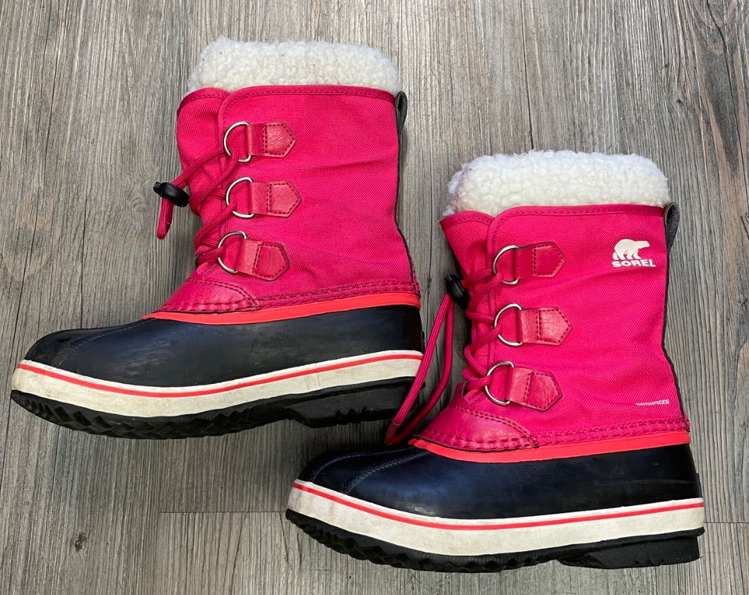 Pink Sorel Winter Boots, 2Y