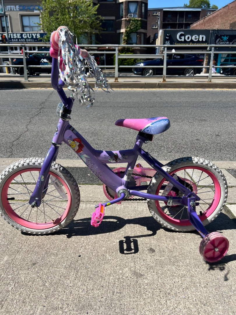 Purple/Pink Huffy Disney Princess, 4-6Y (14 inch)
