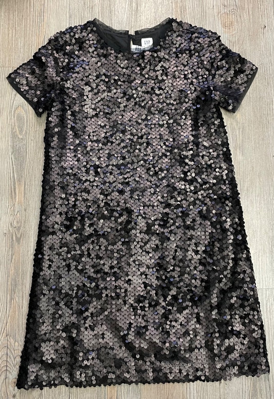 Black Gap Sequins Dress, 8-9Y