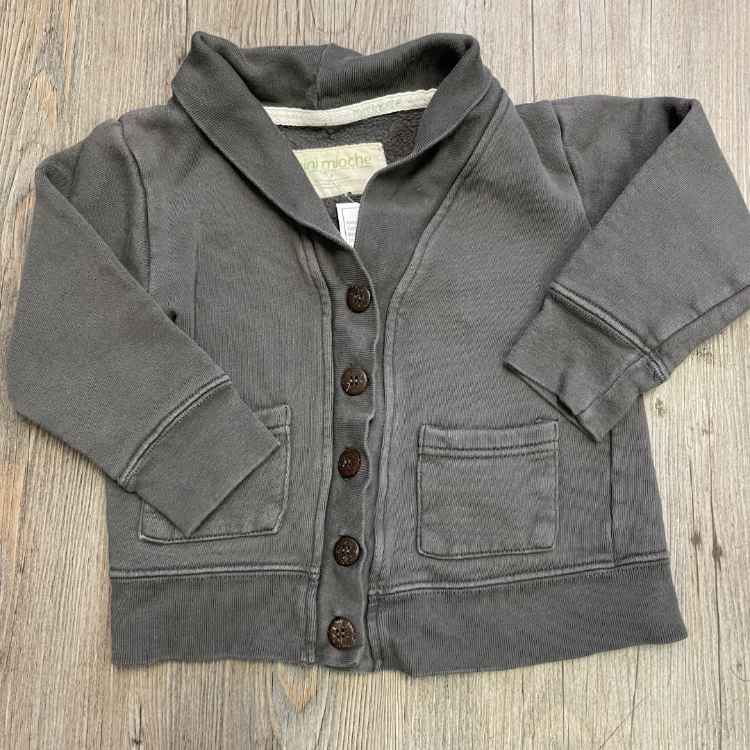 Grey Mini Mioche Cardigan, 2Y