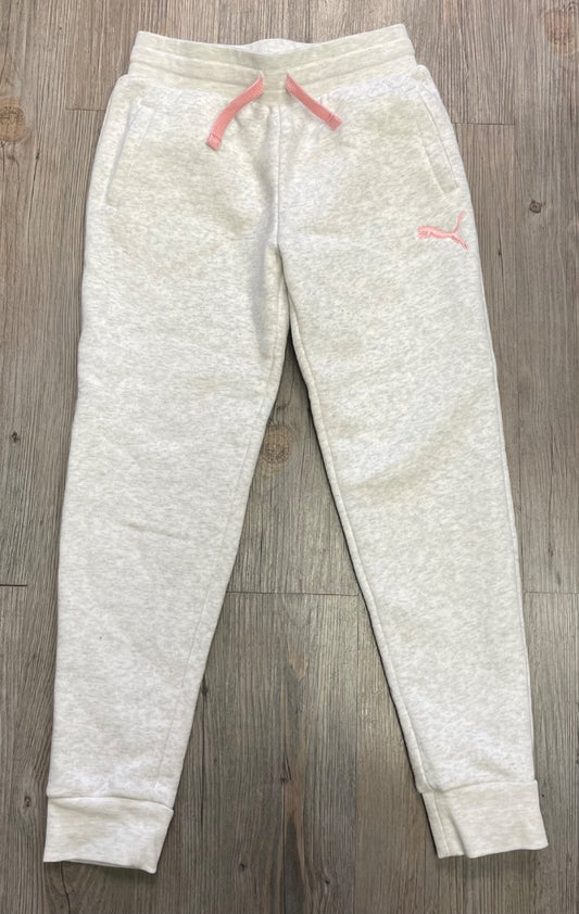 Beige Puma Jogger Pants, 7-8Y