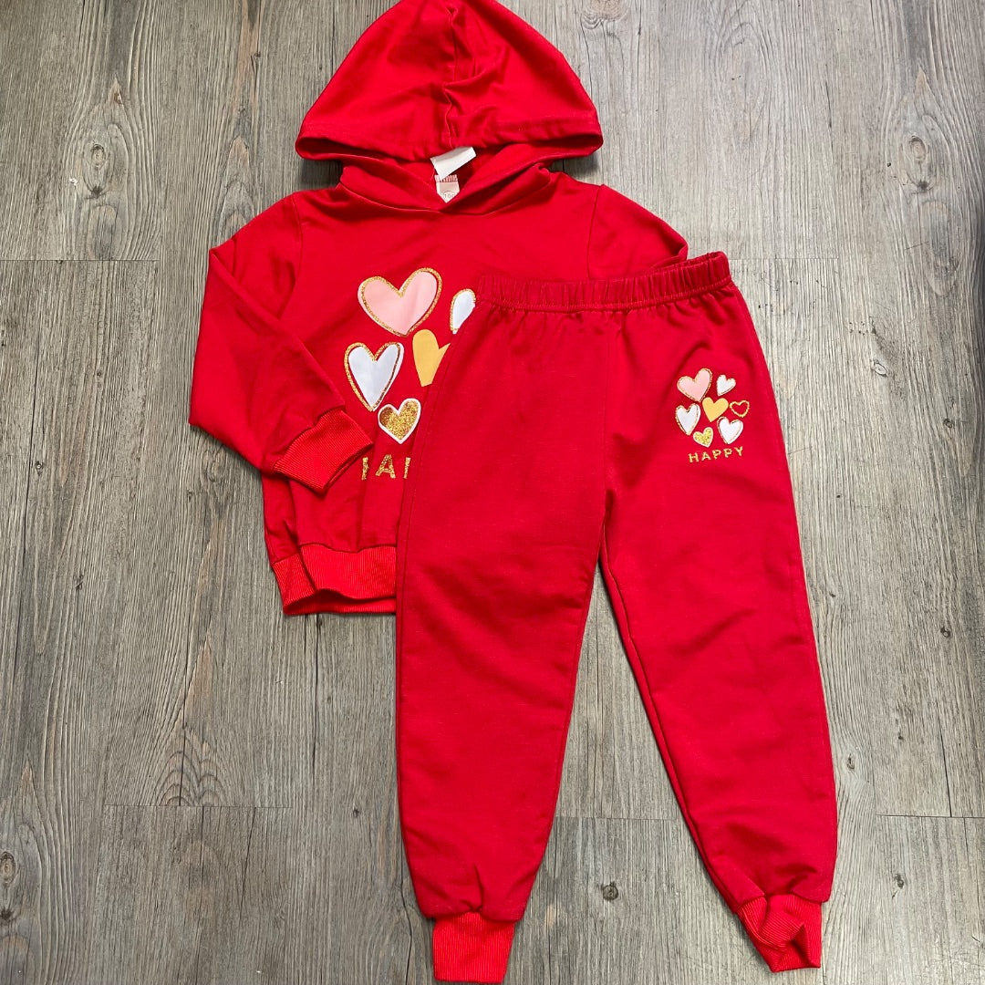 Red  2PC CLothing Set, 4Y