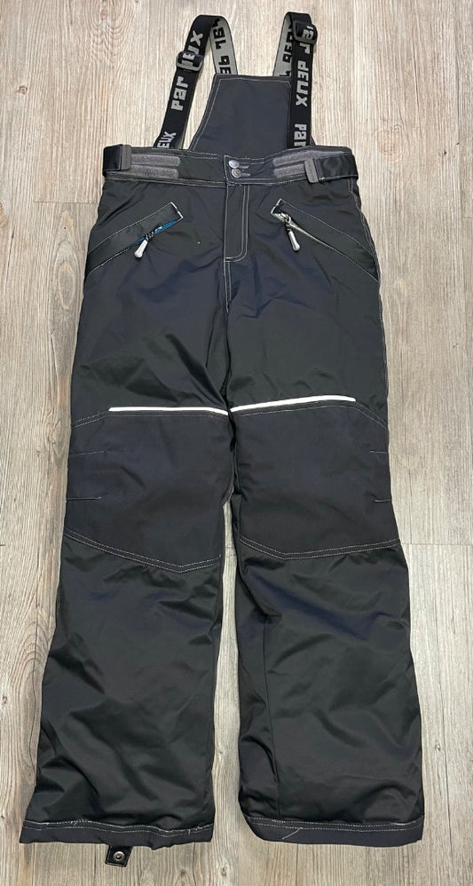 Black Deux Par Deux Snow Pants, 8Y
