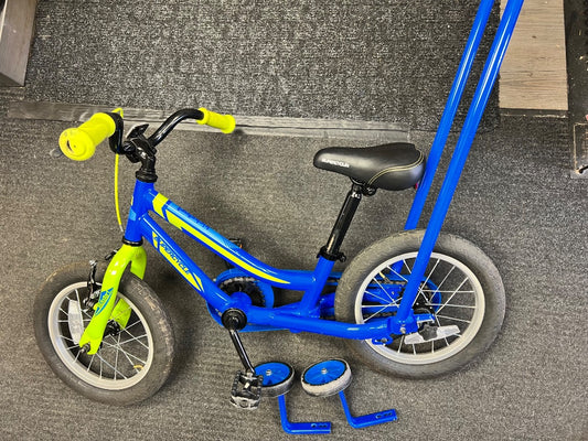 Blue Supercycle Kidstart Bicycle, 14 Inch