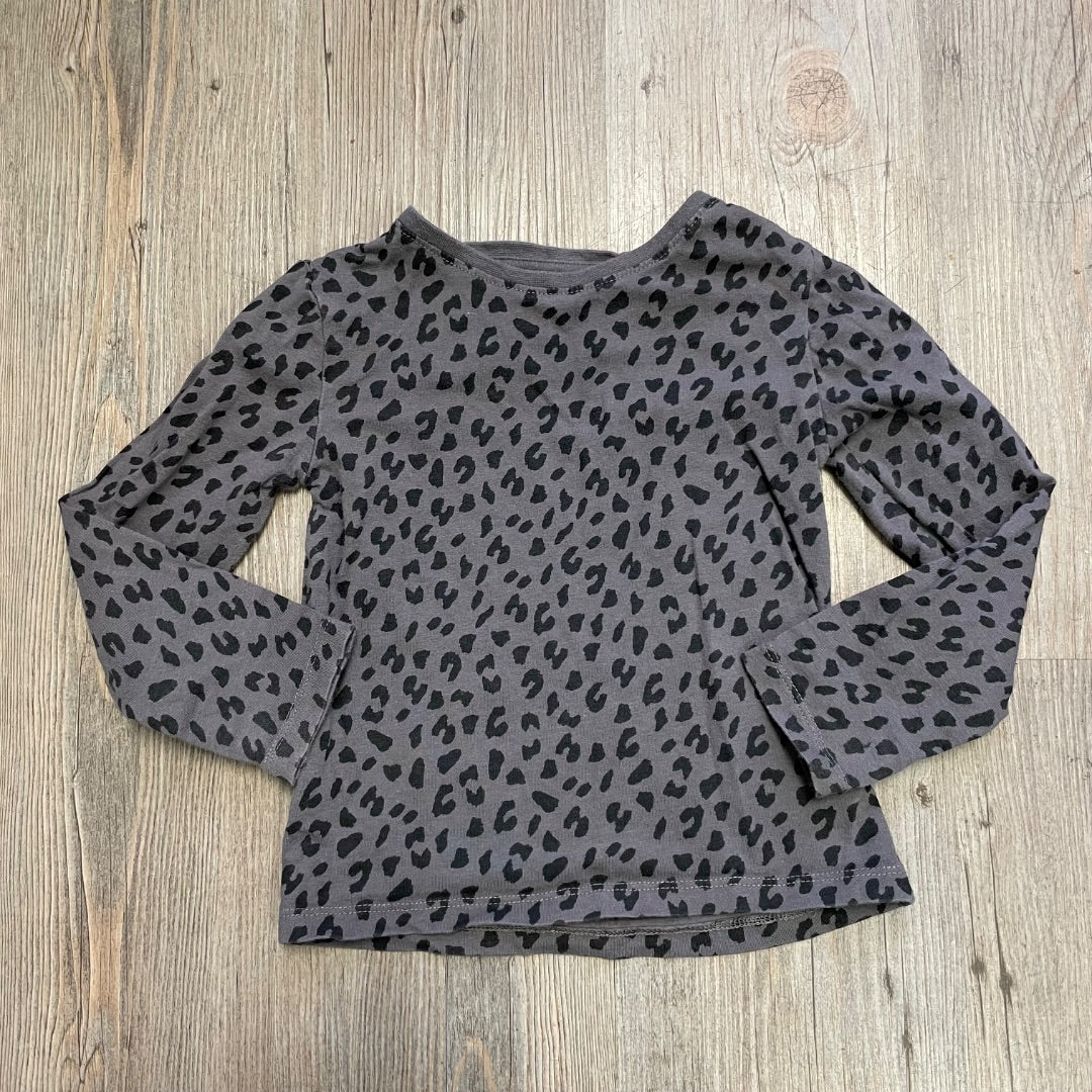 Leopard H&M LS Top, 3-4Y