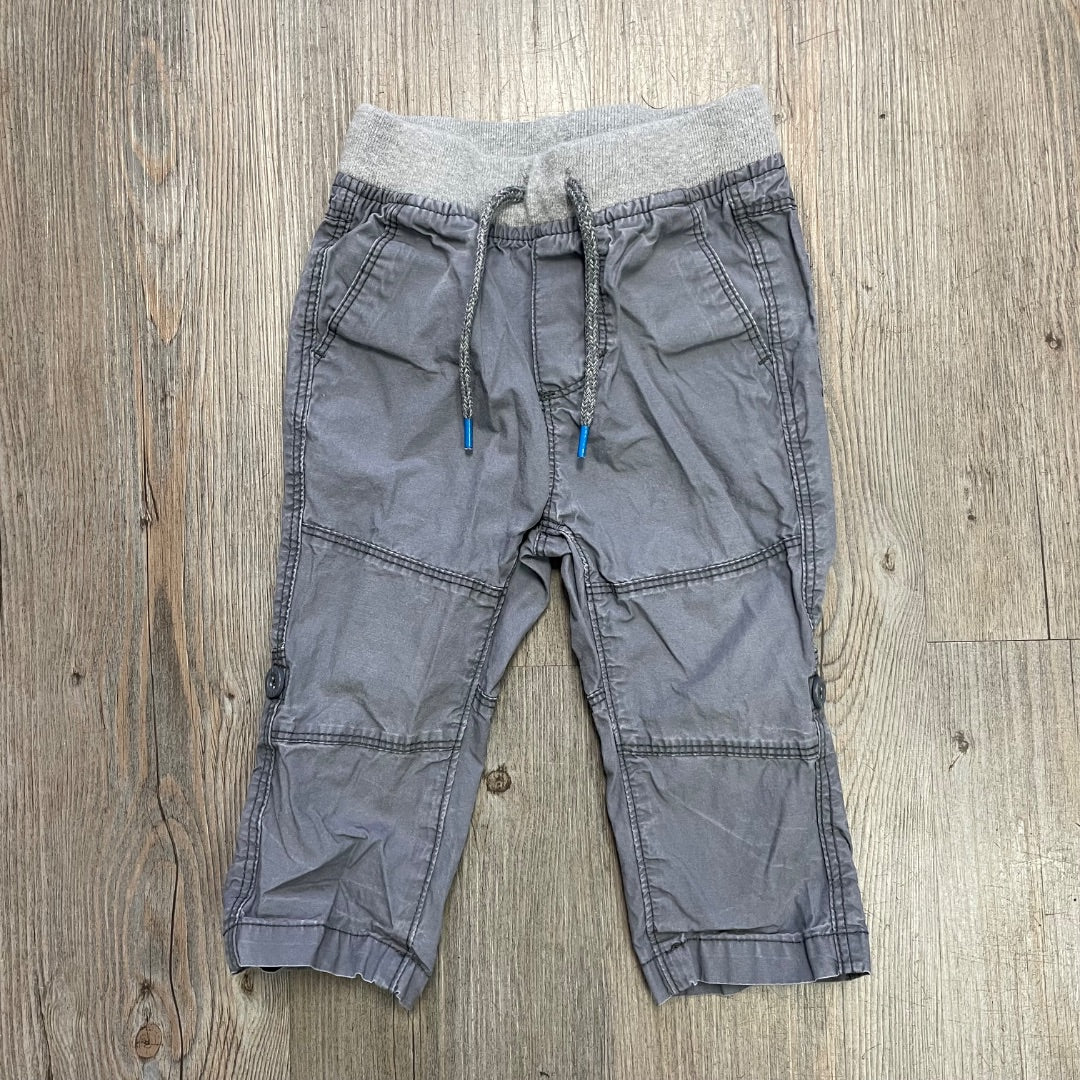 Grey Old Navy Elastic Waist Pants, 12-18M
