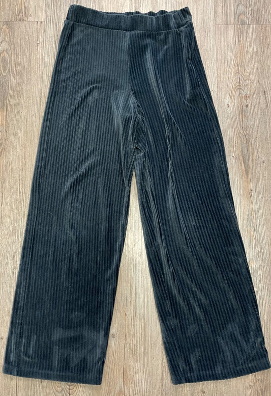 Navy Zara Wide Leg Corduroy Pants, 13-14Y