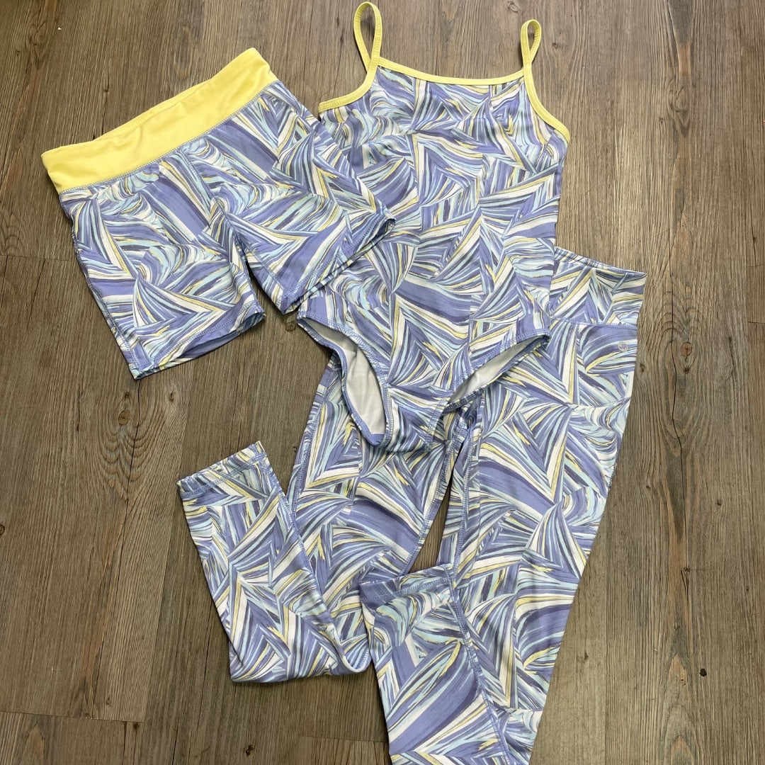 lavender Yellow Joe Fresh Active 3PC Clothing Set, 7-8Y