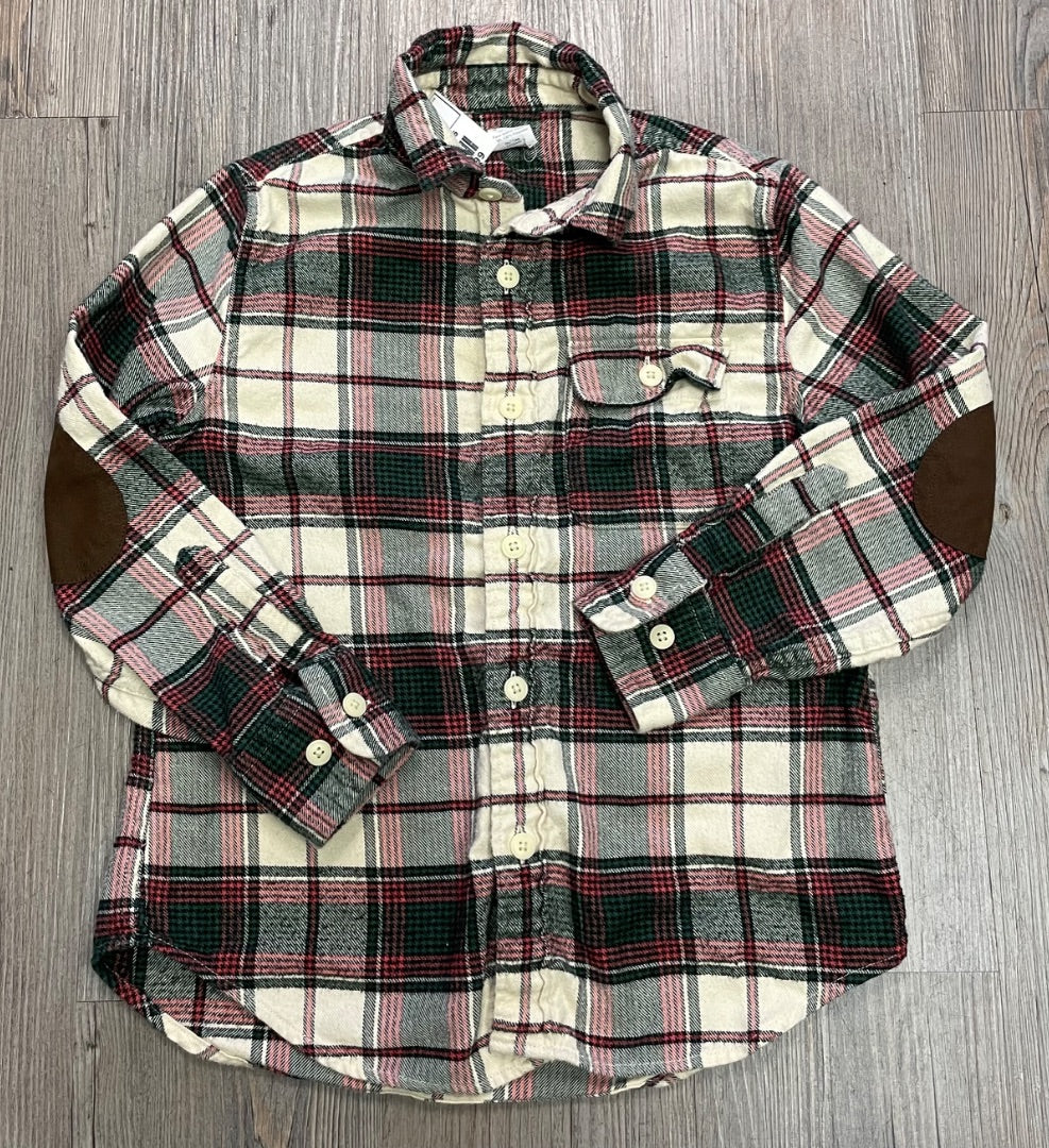 Plaid Crewcuts Long Sleeve Shirt, 6-7Y