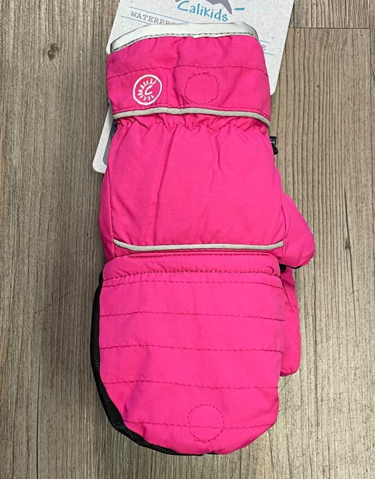 Pink CaliKids Waterproof Winter 2 in 1 Mittens/Gloves, 4-6Y