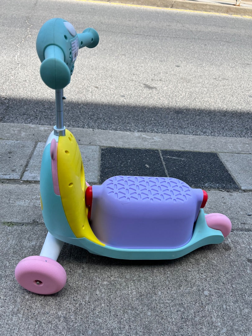 Purple - Pink Skip Hop 3 in 1 Ride On Unicorn Scooter, 1-3Y