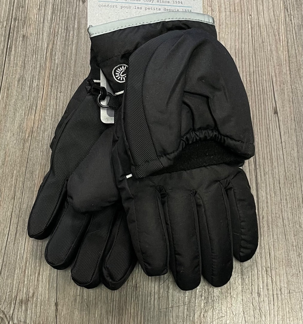 Black CaliKids Waterproof Winter 2 in 1 Mittens/Gloves, 6Y+