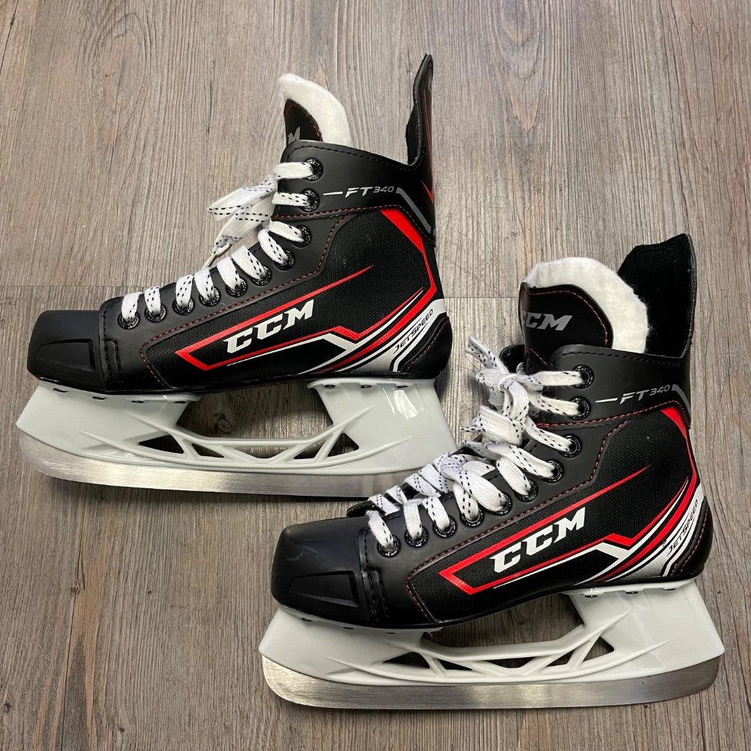 Black CCM Jet Speed FT340 Hockey Skates Bauer Vapor X3, 5Y