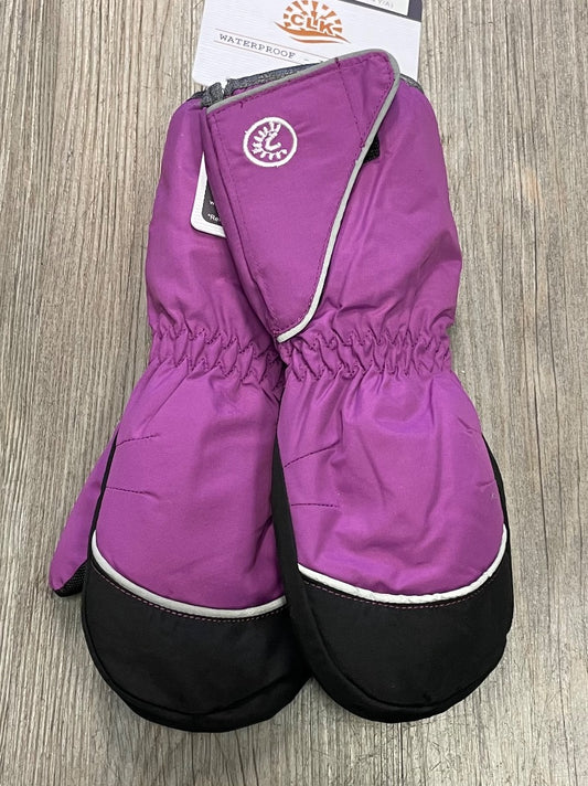 Purple CaliKids Waterproof Winter Mittens, 2-4Y