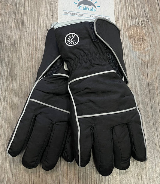 Black CaliKids Waterproof Mitten, 4-6Y