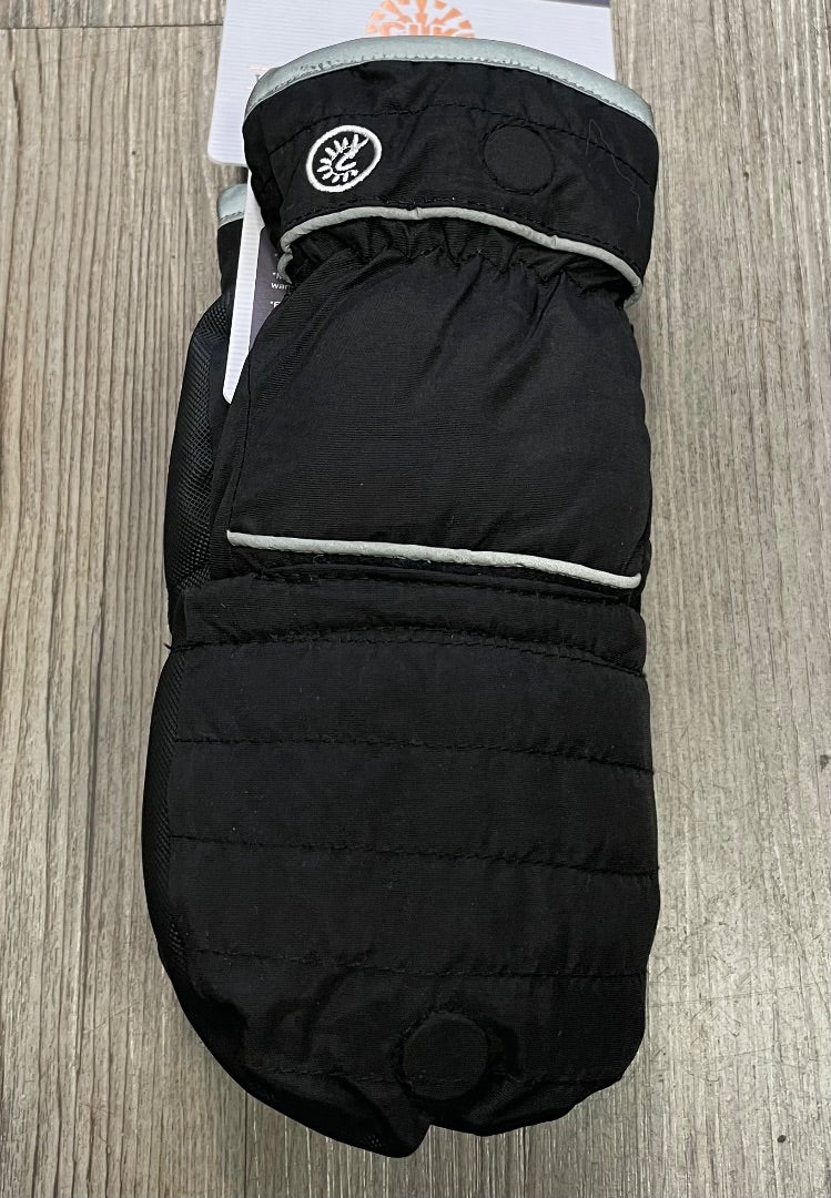 Black CaliKids Waterproof Winter 2 in 1 Mittens/Gloves, 4-6Y