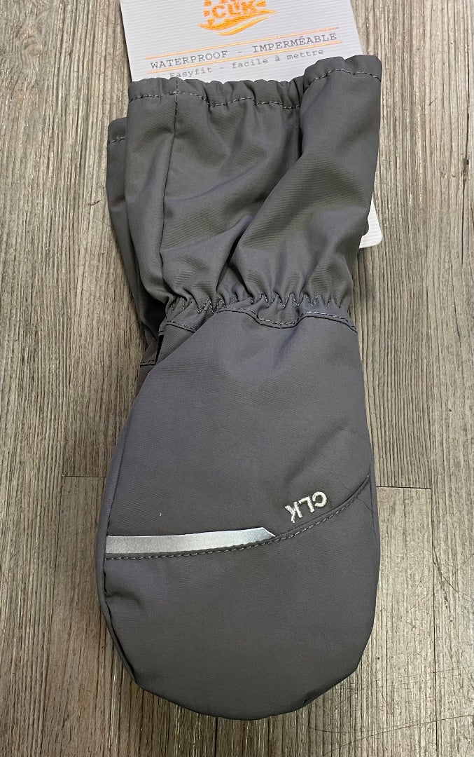 Charcoal CaliKids Waterproof Winter Mittens, 3-5Y