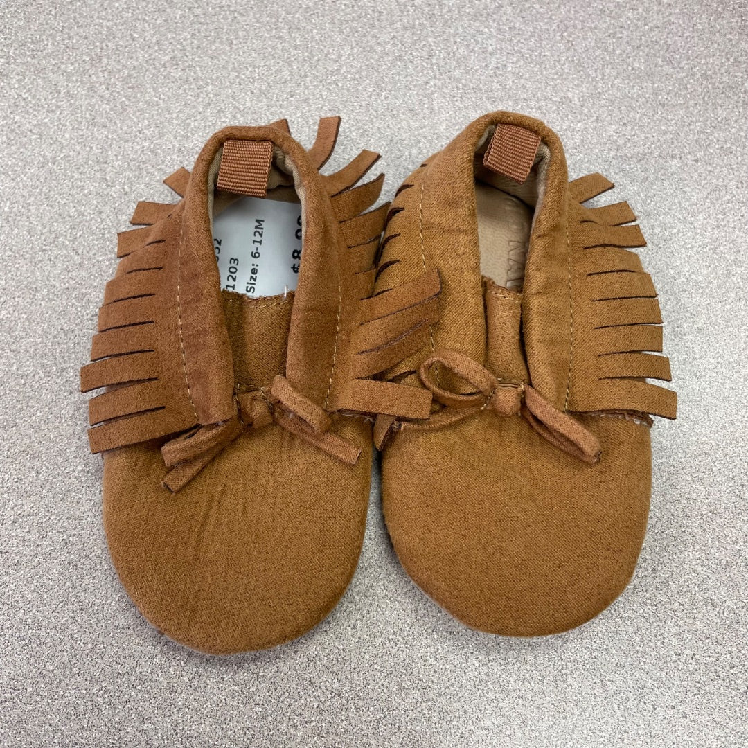 Brown Old Navy Moccasin Shoes, 6-12M