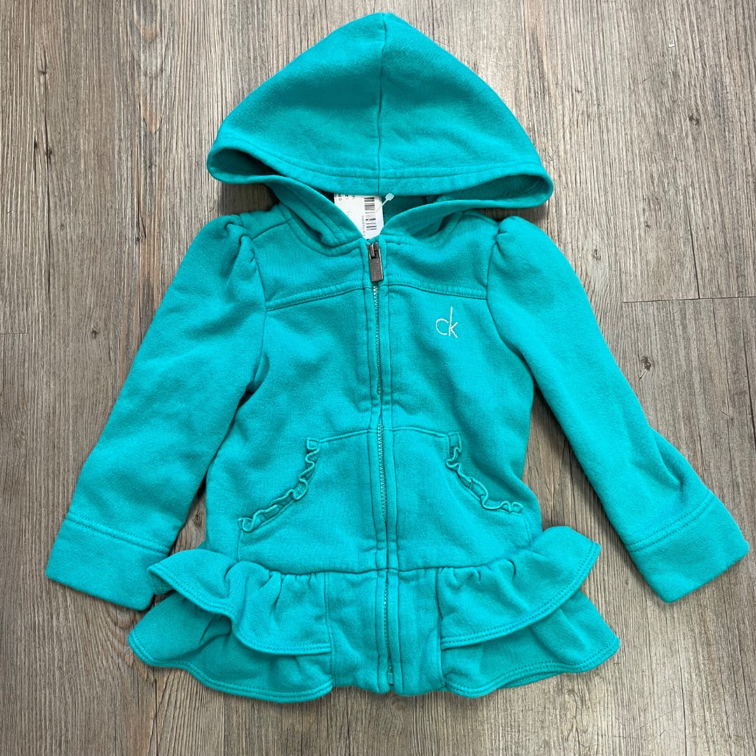 Green calvin Klein Jeans Zip Hoodie, 18M