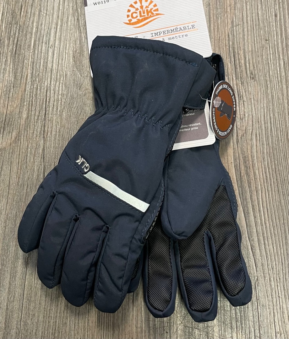 Black CaliKids Waterproof Gloves, 3-5Y