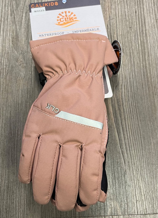 Dusty Rose CaliKids Waterproof Gloves, 3-5Y