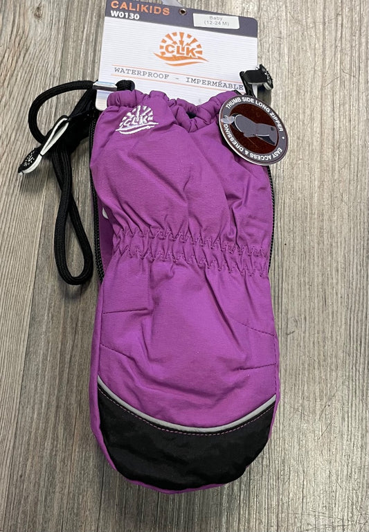 Plum CaliKids Waterproof Mitten Side Zip, 12-24M