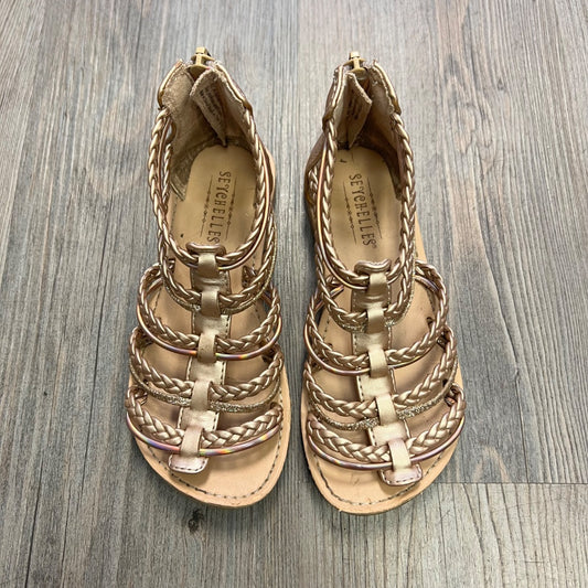 Gold Seychelles Sandals, 11Y