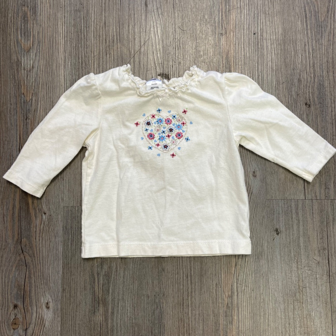 Ivory Carters LS Top, 6M