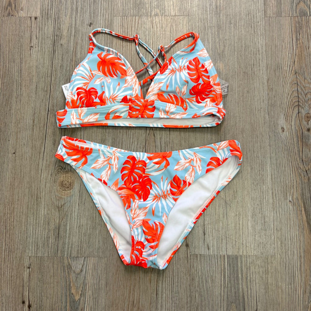 Floral  2PC Bathing Suit, Small