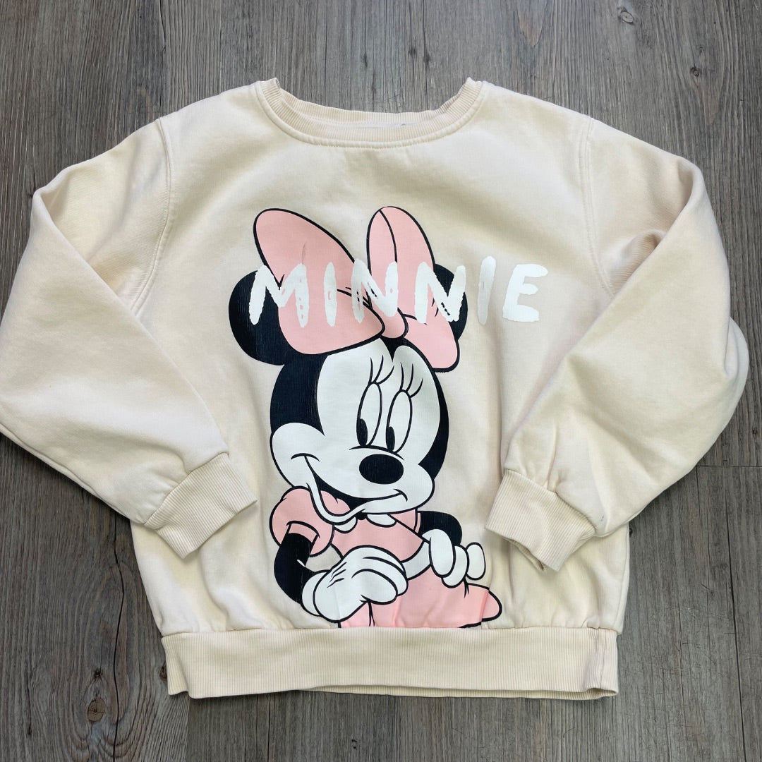 Beige H&M Sweatshirt Minnie, 6-8Y