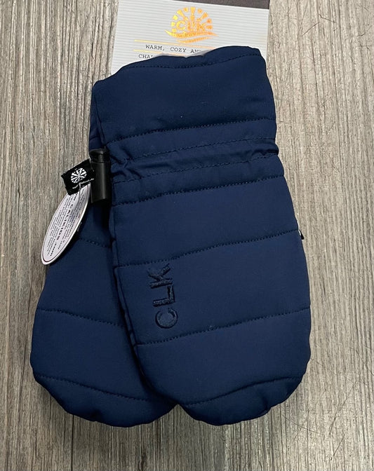 Navy CaliKids Puffer Mittens, 12-24M