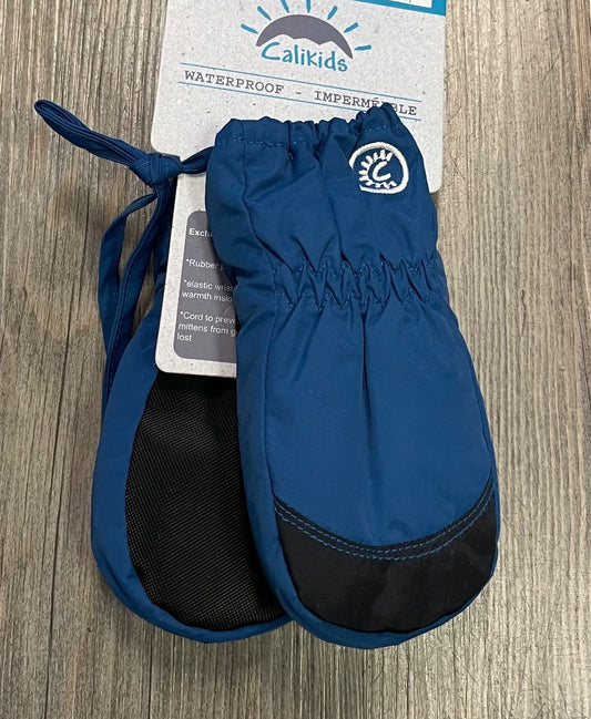Blue CaliKids Waterproof Mittens, 12-24M