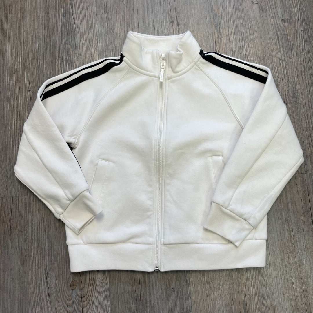 Ivory Uniqlo Zip Jacket, 6Y