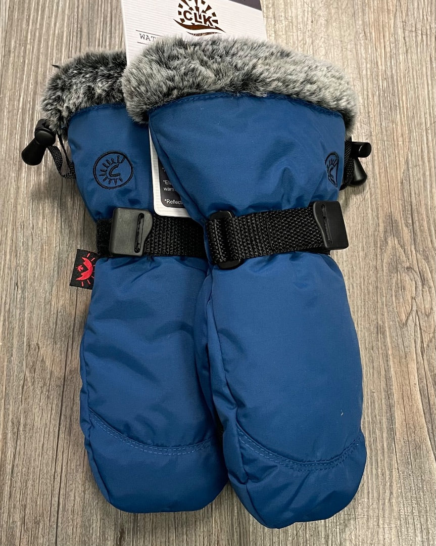 Blue CaliKids Waterproof Mittens, 12-24M