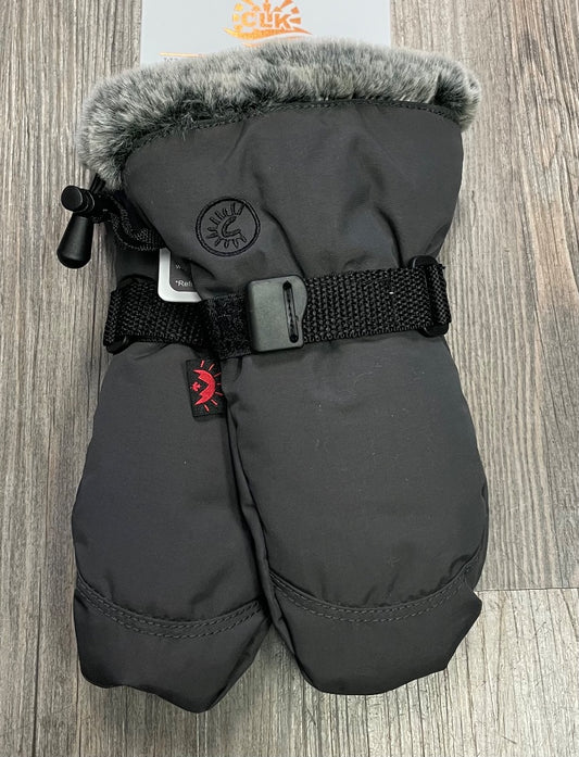 Charcoal CaliKids Waterproof Mittens, 12-24M