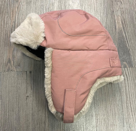 Dusty Rose CaliKids Water Repellent Faux Fur Lined Trapper Hat, 18M-3Y
