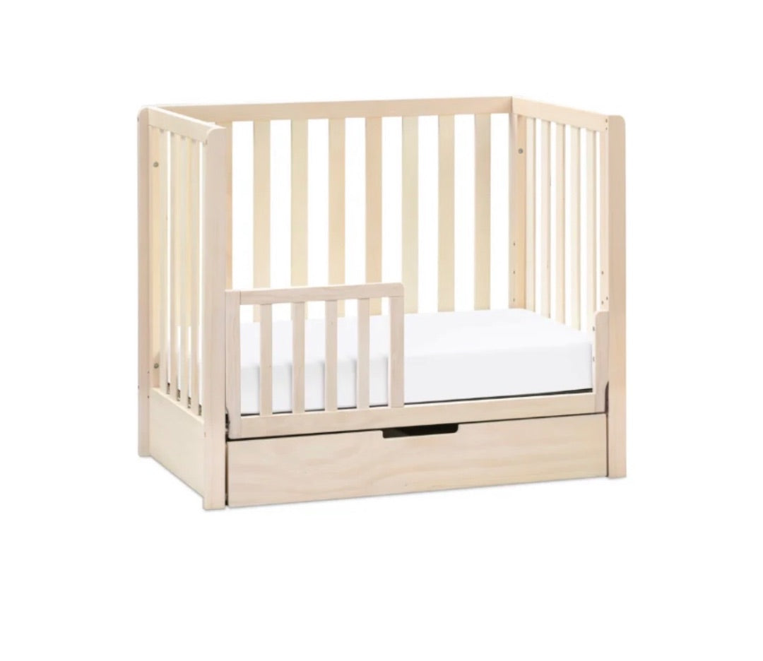 Washed Natural (2022) Carters Colby Convertible Mini Crib with Trundle, 0Y - 35 inches