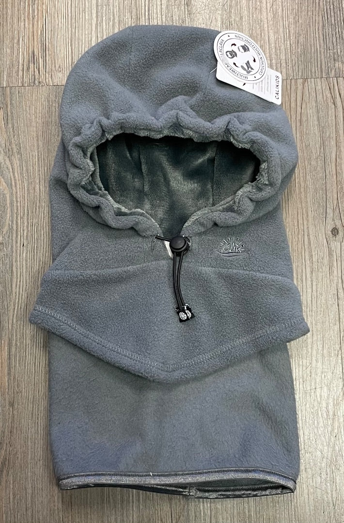 Grey Calikids Multiwear Balaclava with Drawstring, 2-8Y