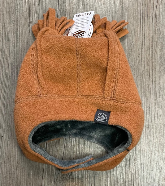 Ginger CaliKids Fleece Windproof Tassle Hat, 9-18M