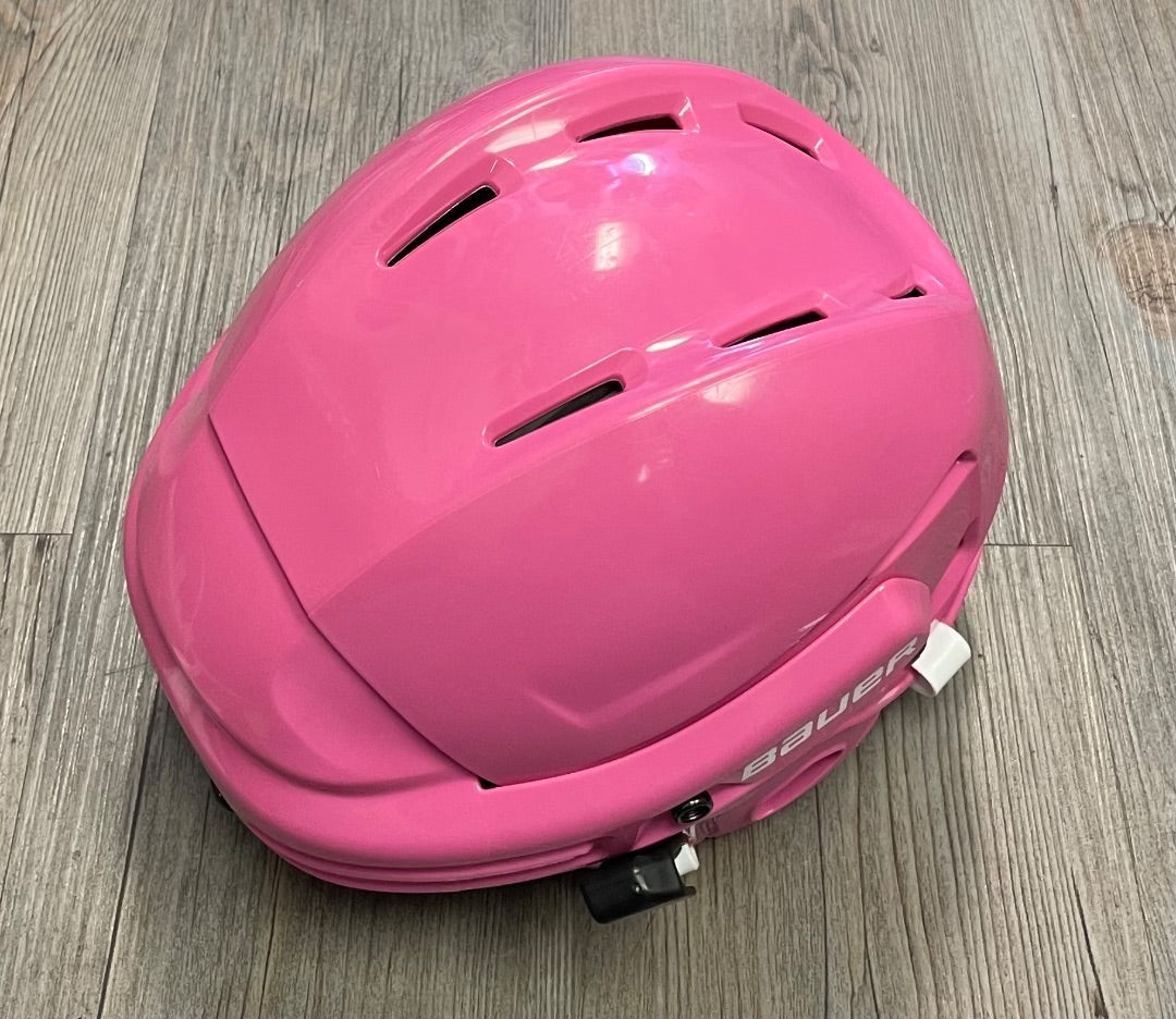 Pink Bauer Hockey Helmet, 50-55CM