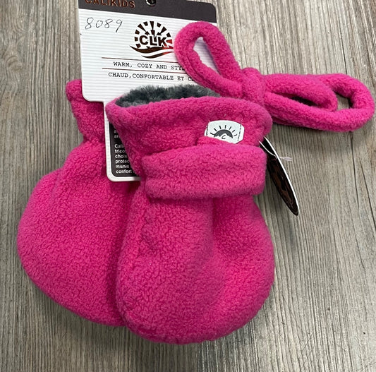 Fuchsia CaliKids Fleece Mittens, 6-18M