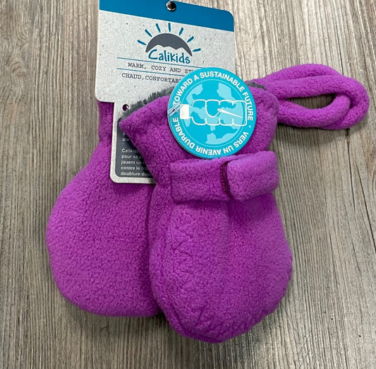 Plum CaliKids Fleece Mittens, 6-18M