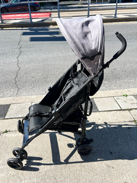 Black Jeep Power Glide Lightweight Stroller, 6M+