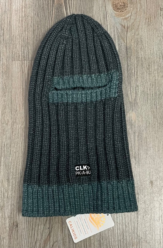 Green CaliKids Soft Knit Balaclava, 2-5Y